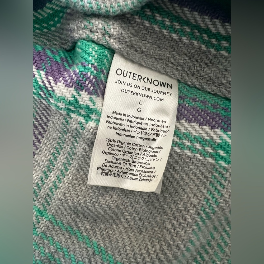 Outerknown Blanket Cotton Flannel Shirt Dress - Picture 8 of 8